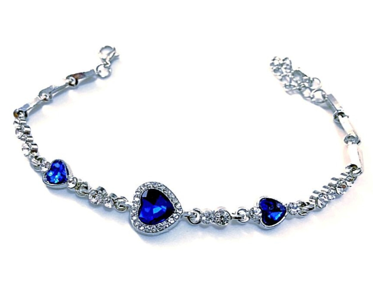Royal Heart Crystal Rhinestone Bracelet