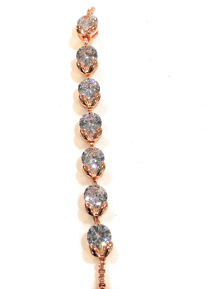 Channel Flower Adjustable Bracelet