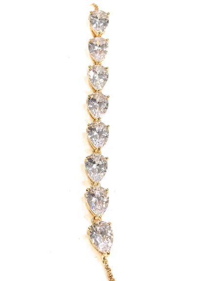 Large Pear Channel Adjustable Bracelet
