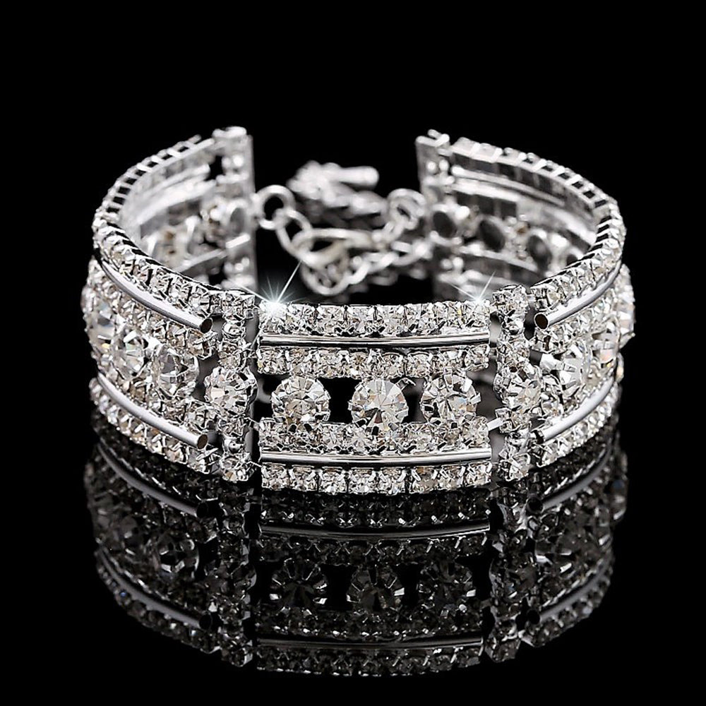 Water Drop Chain Crystal Bracelet