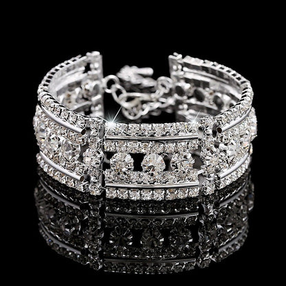 Water Drop Chain Crystal Bracelet