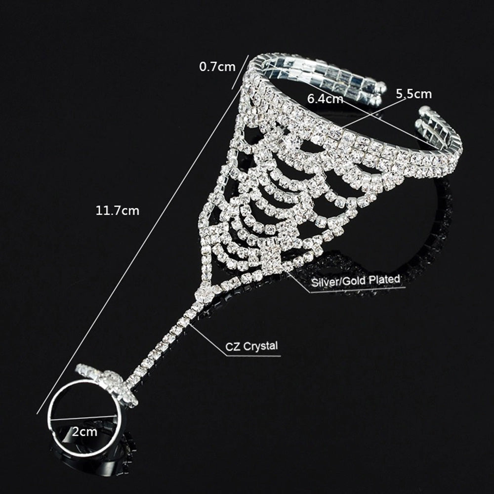 Royal Tear Drop Ring Bracelet