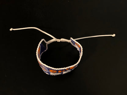 Custom Hand Beaded Bracelet with Adjustable Straps