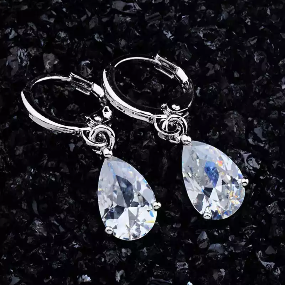 Drop Hoop Earrings