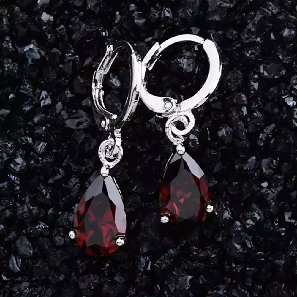Drop Hoop Earrings