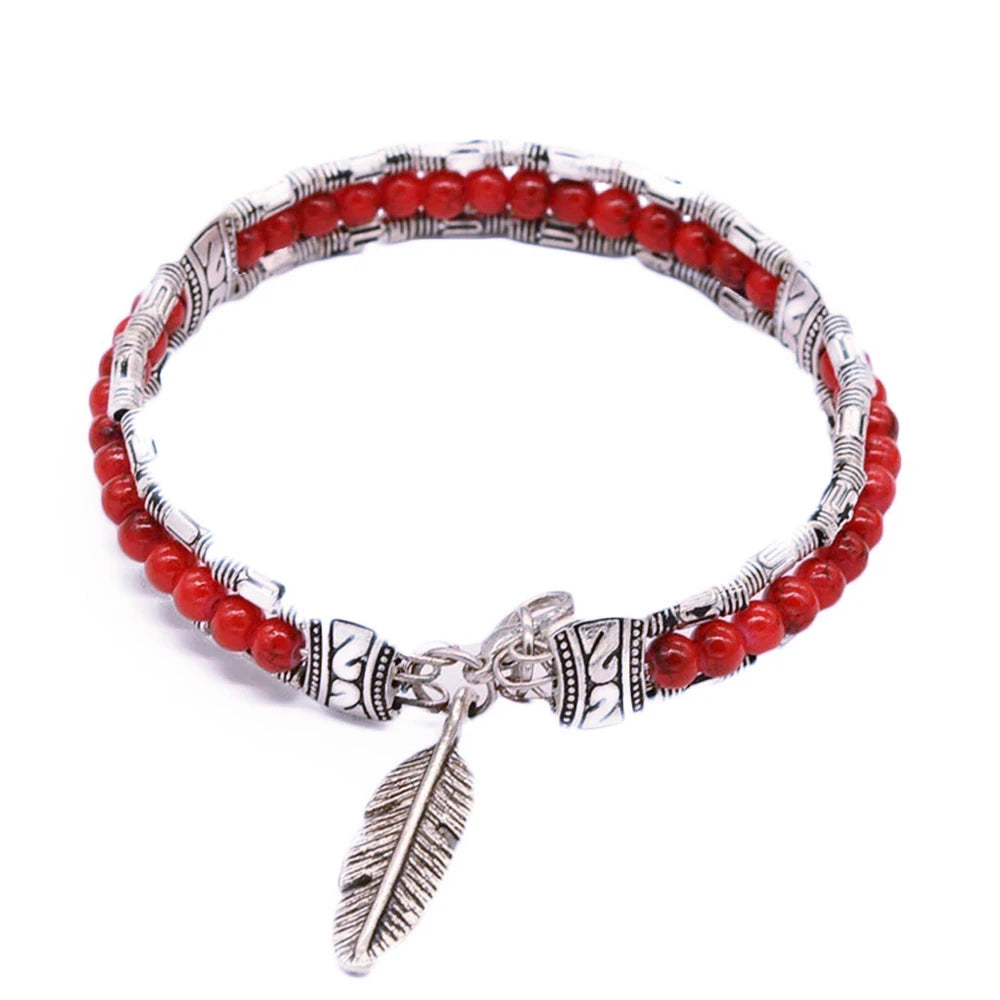 Native Hawaiian Bohemian Leaf Bracelet