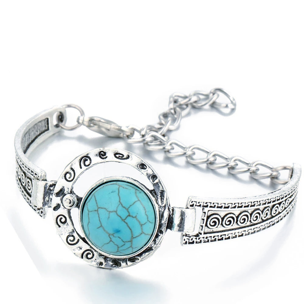 Bohemian Turquoise Evil Eye Bracelet