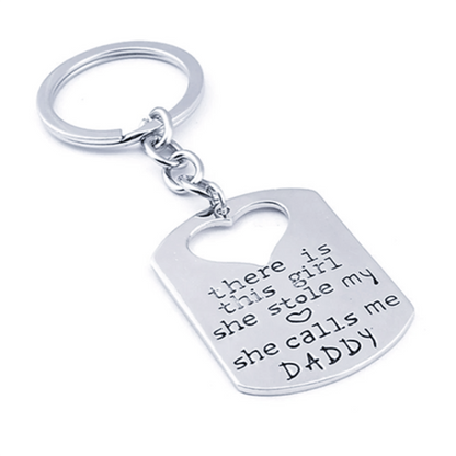 Father Daughter Keychain