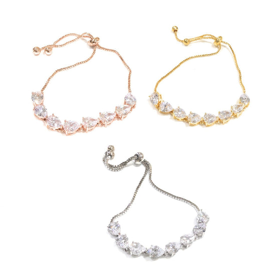 Large Pear Channel Adjustable Bracelet
