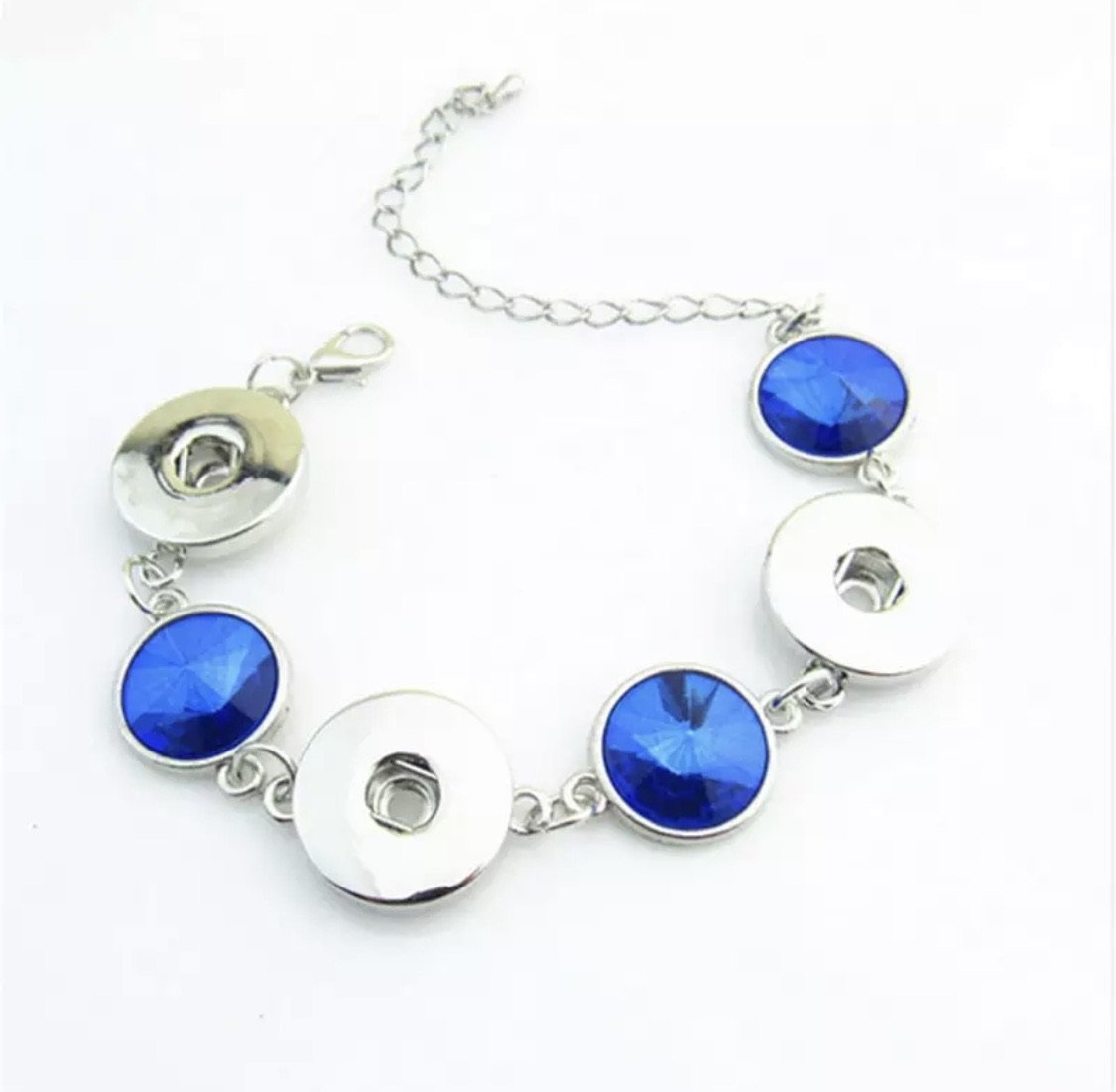 Birthstone Button Charm Bracelet