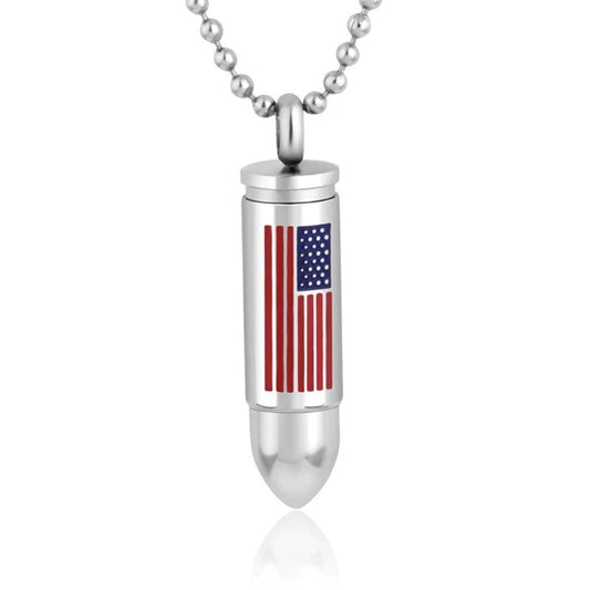 Stainless Steel Flag Necklace