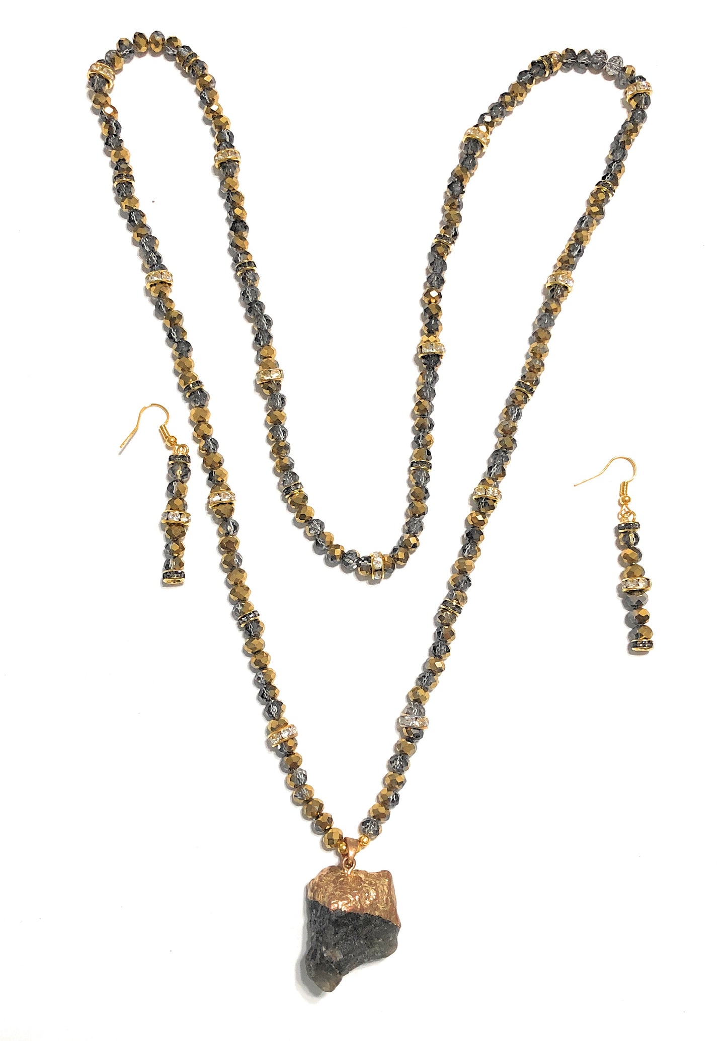 Natural Stone Statement Jewelry Set