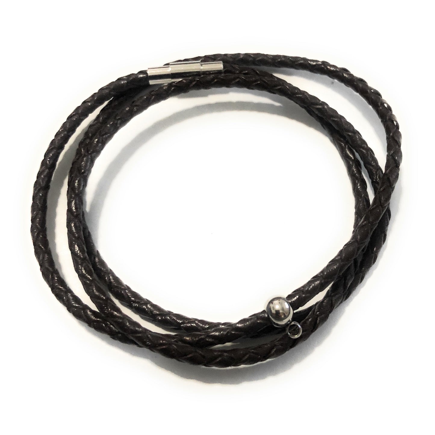 Customize Your Own 3mm Leather Braided Bracelet