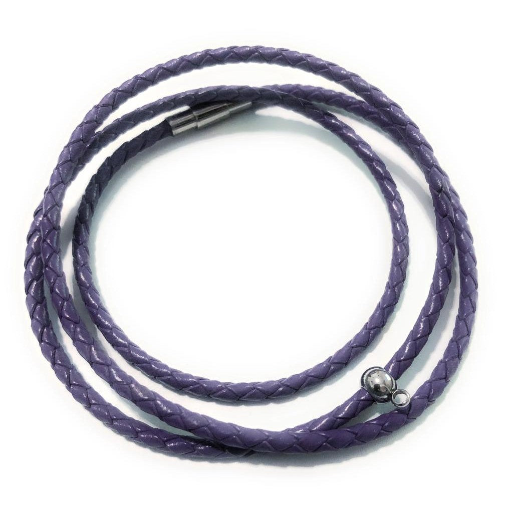 Customize Your Own 3mm Leather Braided Bracelet