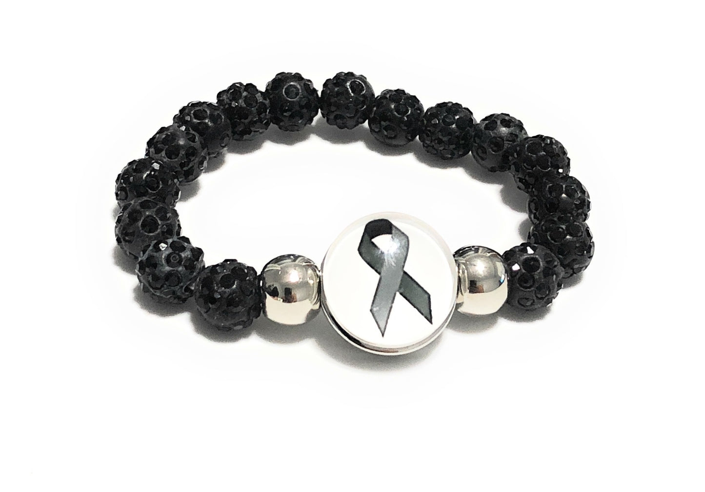 Rhinestones Encrusted Cancer Bracelet