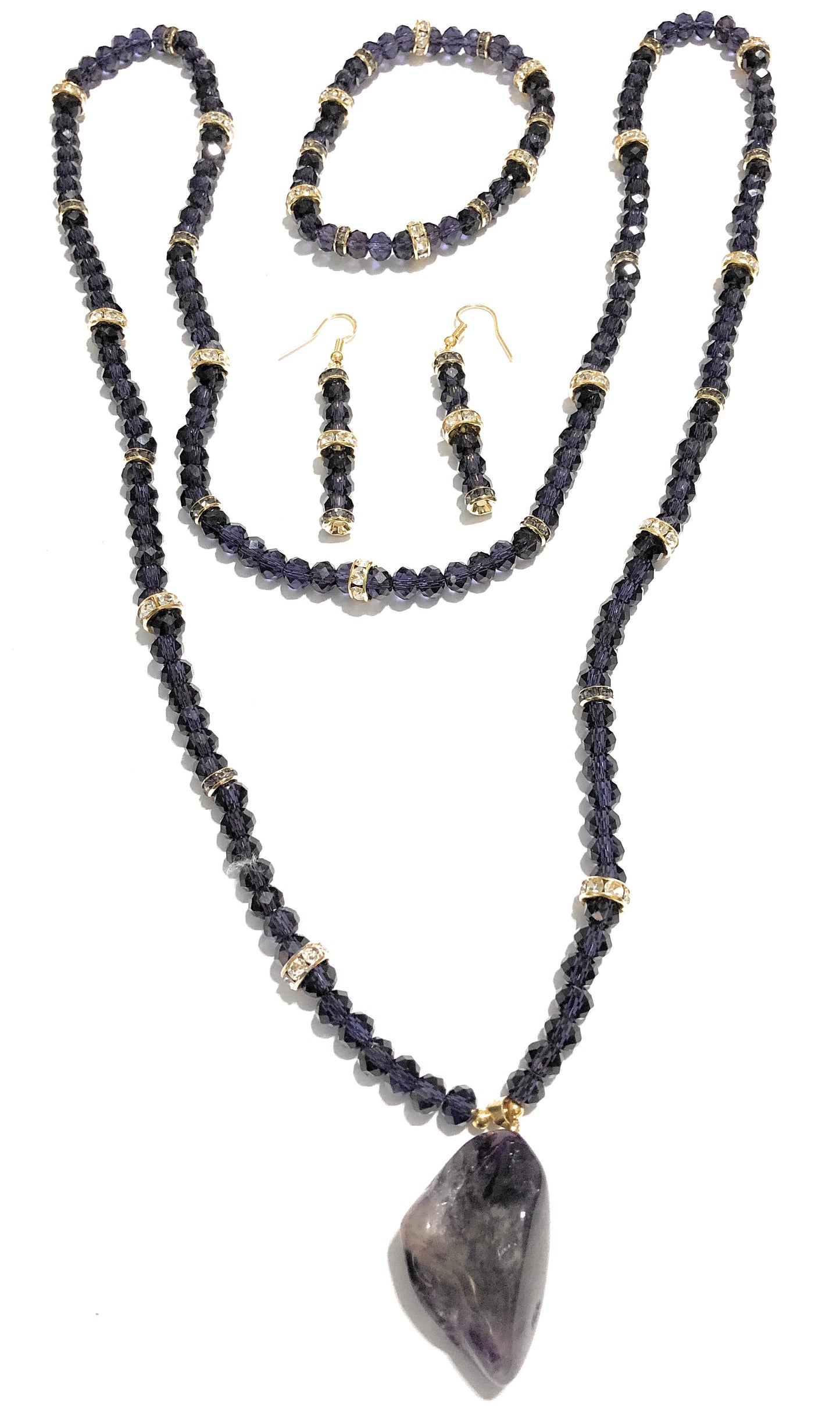 Natural Stone Statement Jewelry Set