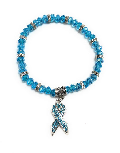 Hand Beaded Cancer Bracelet