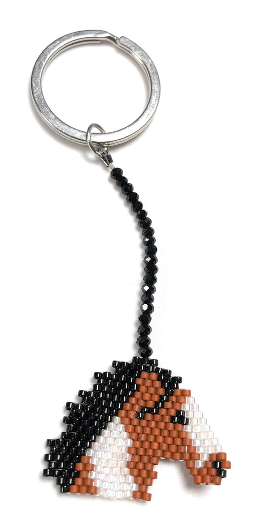 Custom Hand Beaded Horse Head