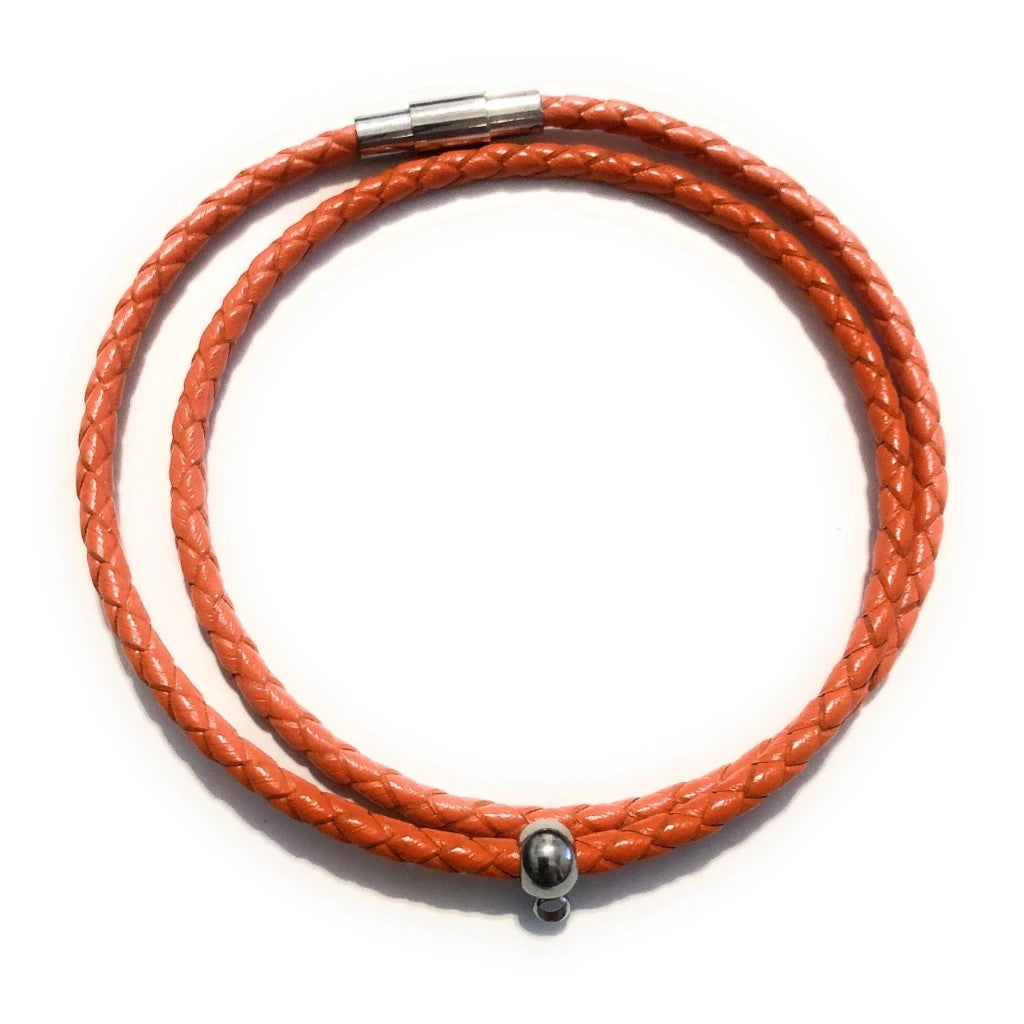 Customize Your Own 3mm Leather Braided Bracelet