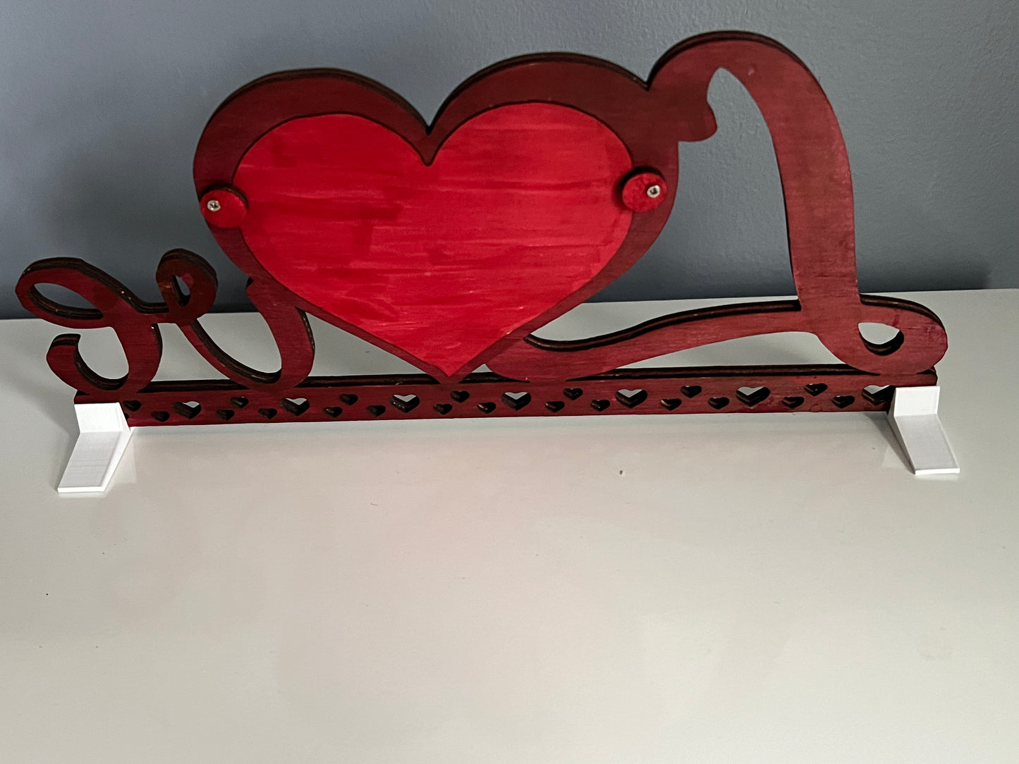 Laser Cut Wood Love Picture Frame