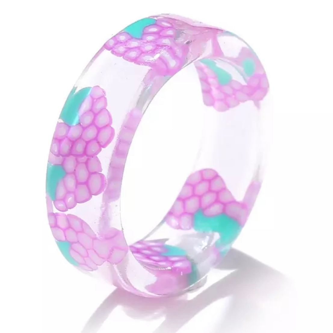 Custom Handmade Resin Fruit Ring