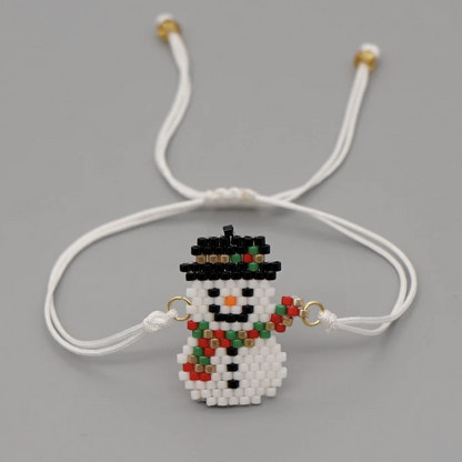 Adjustable Snowman Bracelet