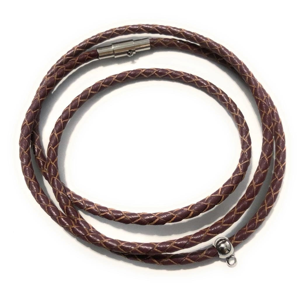 Customize Your Own 3mm Leather Braided Bracelet