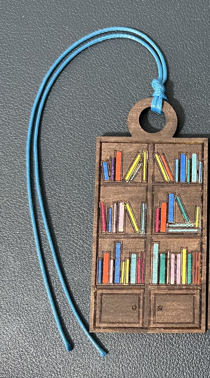 Laser Cut Wood Mini Bookcase