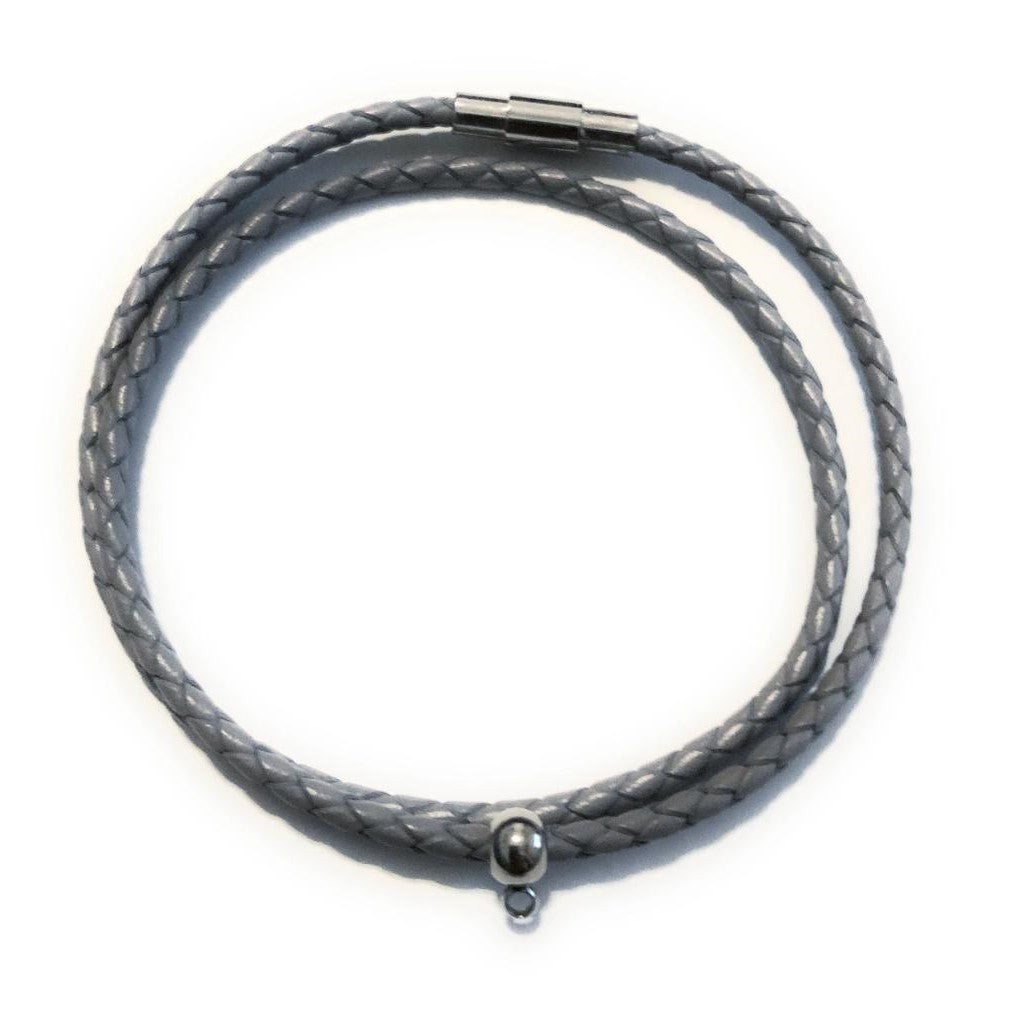 Customize Your Own 3mm Leather Braided Bracelet