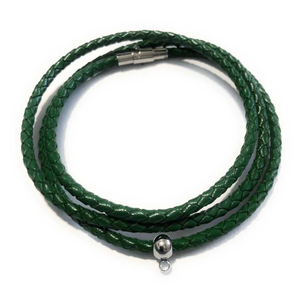 Customize Your Own 3mm Leather Braided Bracelet