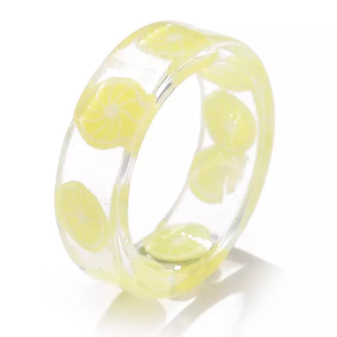 Custom Handmade Resin Fruit Ring