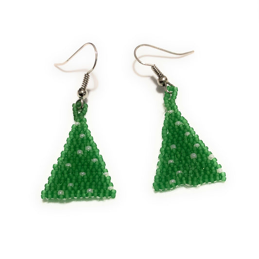 Stainless Steel Christmas Tree Earrings