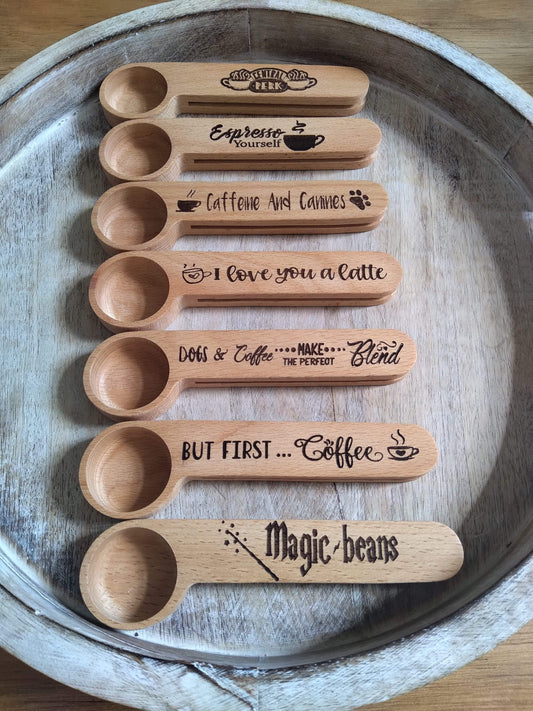 Laser Cut Wood Create your own saying for scoop spoon clip: upload a pic or saying