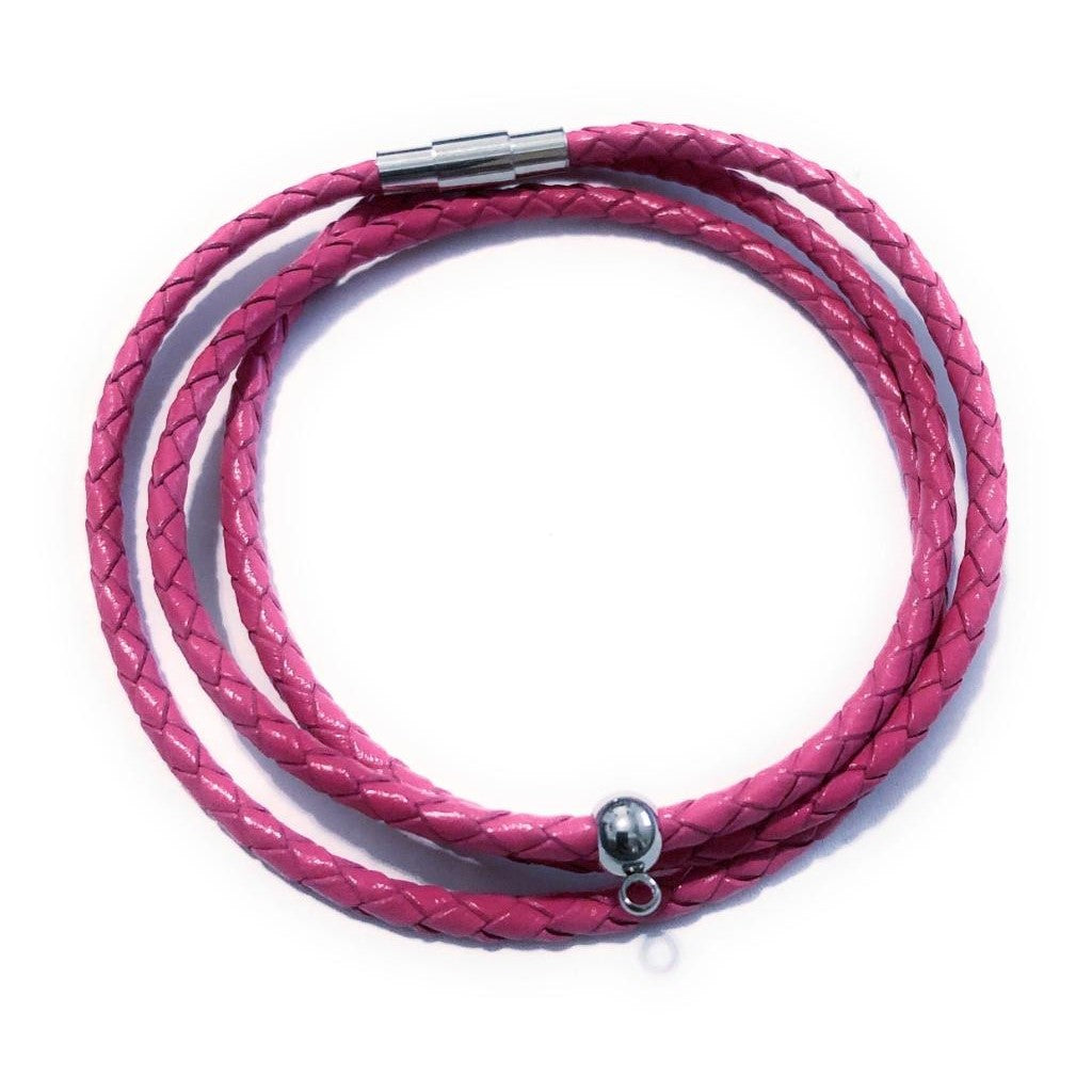 Customize Your Own 3mm Leather Braided Bracelet