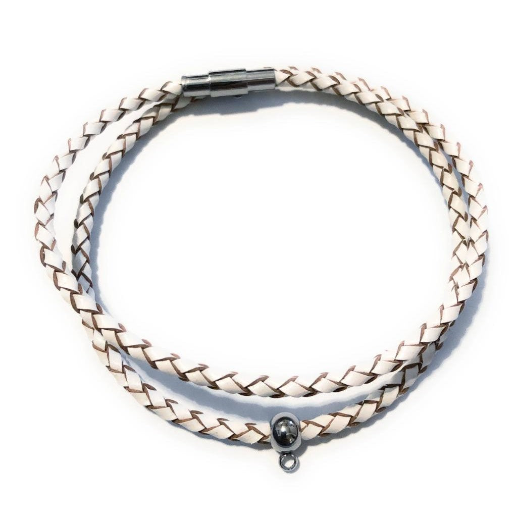 Customize Your Own 3mm Leather Braided Bracelet