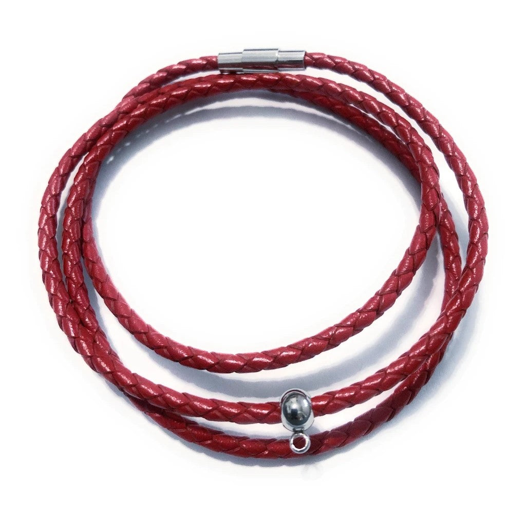Customize Your Own 3mm Leather Braided Bracelet