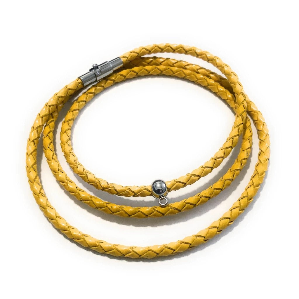 Customize Your Own 3mm Leather Braided Bracelet