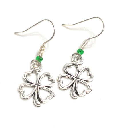 Lucky 4-Leaf Clover Earrings