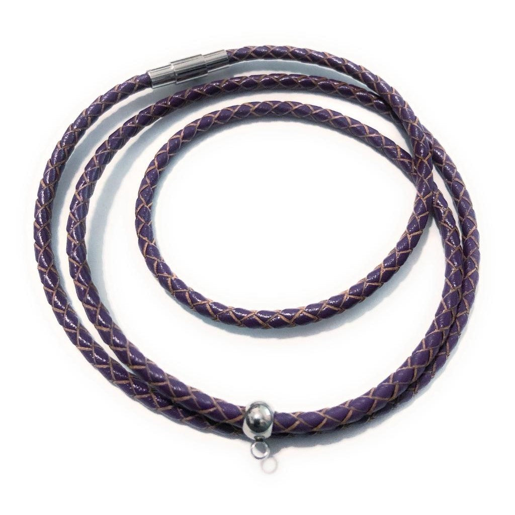 Customize Your Own 3mm Leather Braided Bracelet