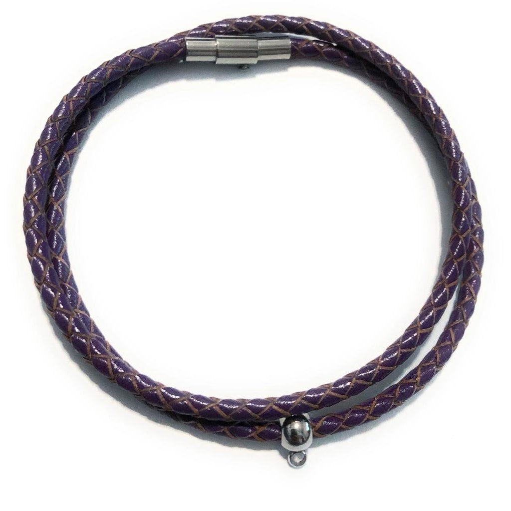 Customize Your Own 3mm Leather Braided Bracelet