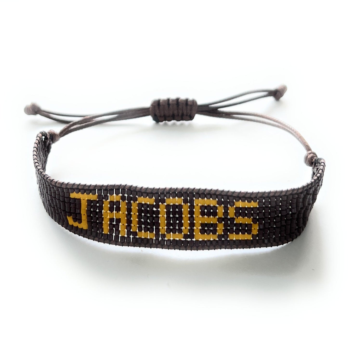 Jacobs Hand Beaded Bracelet with Adjustable Straps
