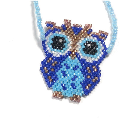 Custom Hand Beaded Owl